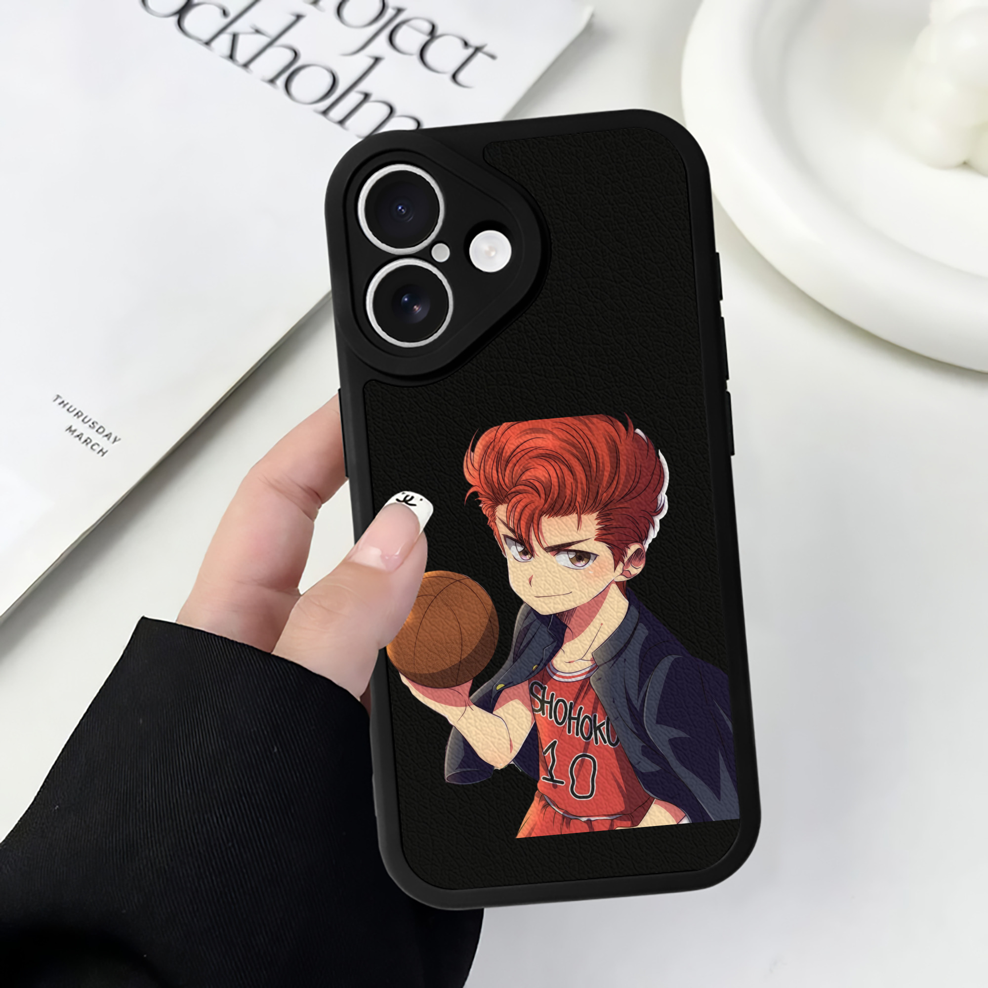 （画像用） SLAM DUNK／スラムダンク 【iPhone 16シリーズ対応】シリコンスマホケース（レザー調） 材質：シリコン